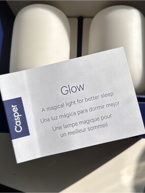 Casper Glow Light: Bedside Sunrise soundless Alarm Clock Lamp